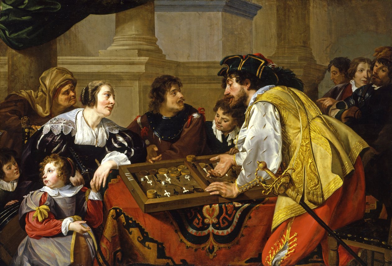 A Backgammon játékosok alkotó: Theodoor Rombouts