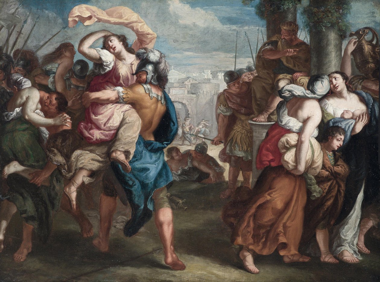 A szabin asszonyok rablása alkotó: Theodoor van Thulden