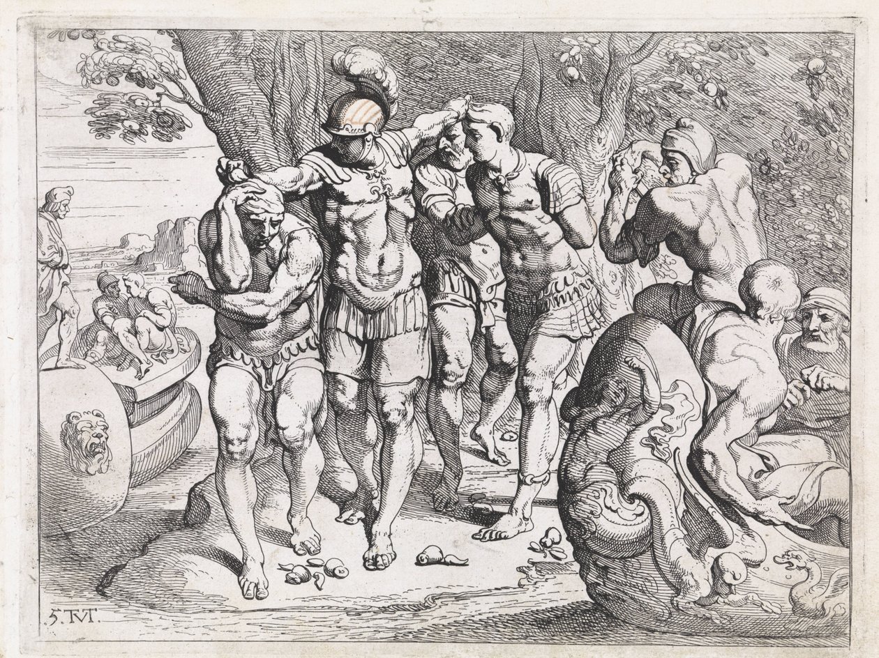 Odüsszeusz a lótuszevők országában Az Odüsszeusz munkássága (sorozat címe) alkotó: Theodoor van Thulden