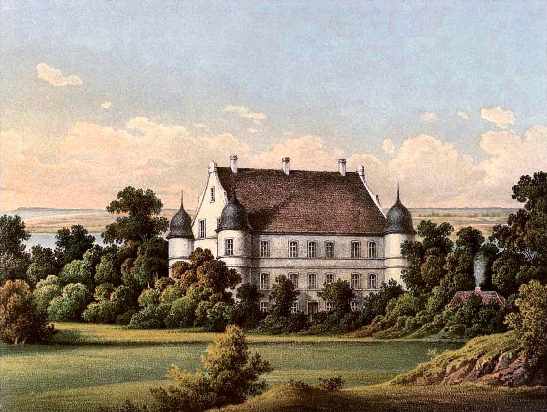 Spyker kastély a Ruegen -en alkotó: Theodor Albert