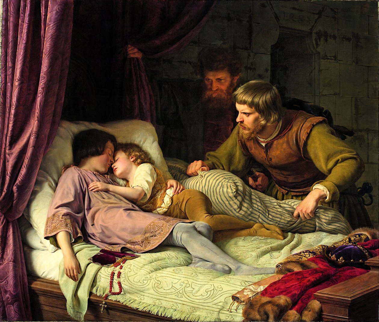 Edward fiainak meggyilkolása IV alkotó: Theodor Hildebrandt