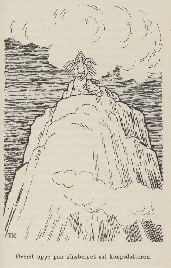 Jomfruen fra Glasberget A hercegnő az üveghegyen alkotó: Theodor Kittelsen
