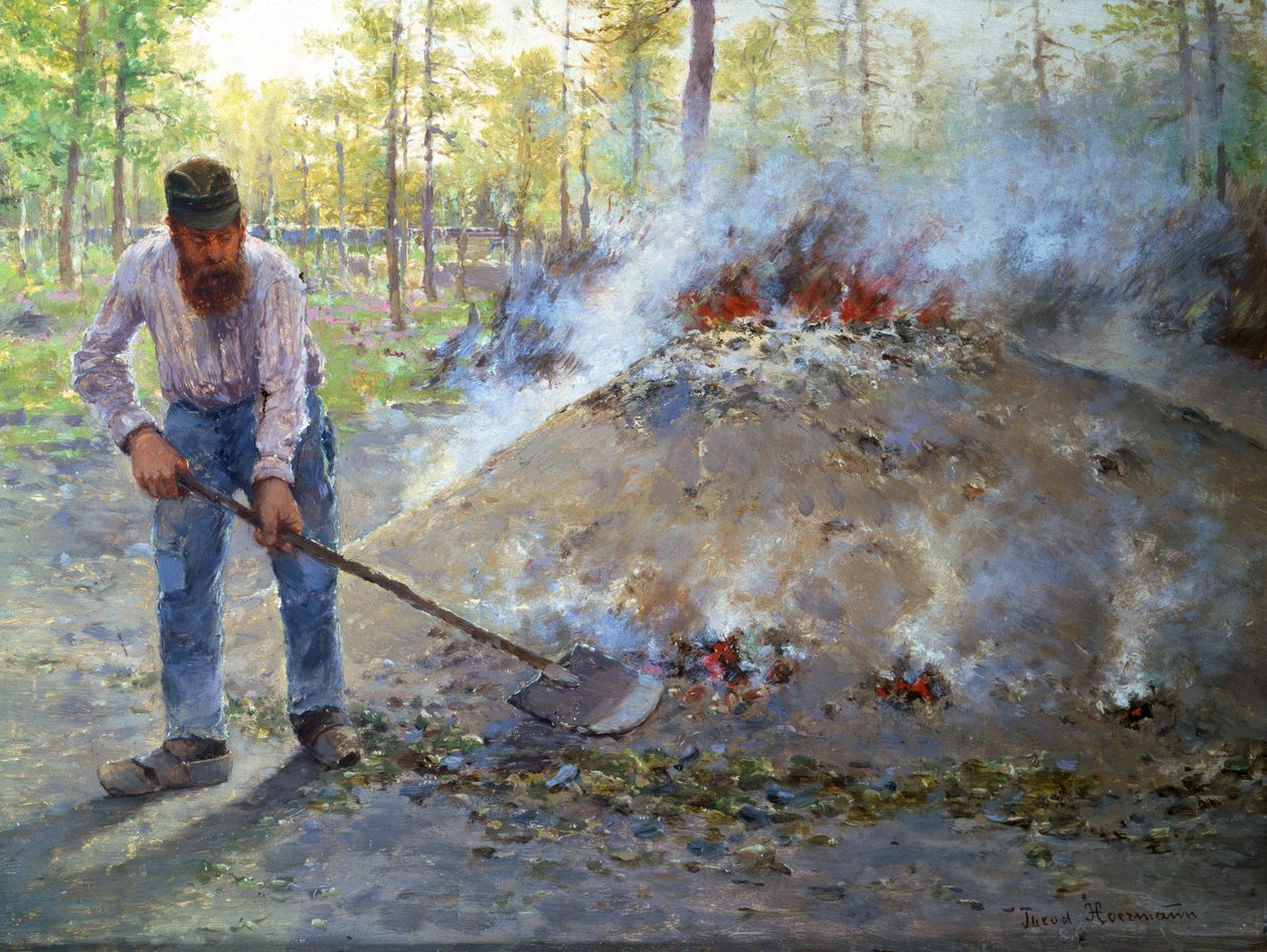 A fontainebleau-i erdőben, 1890 körül alkotó: Theodor von Hormann