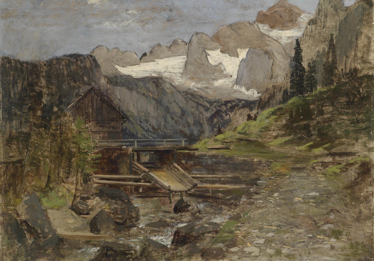 Gosa malom Dachsteinnel alkotó: Theodor von Hormann