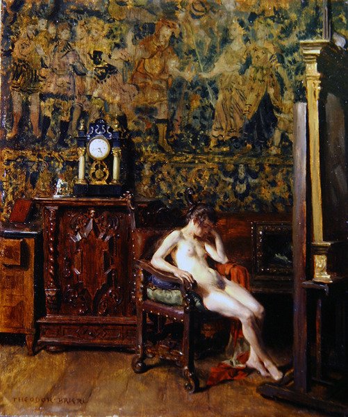 A modell (olaj, tábla) alkotó: Theodor Baierl