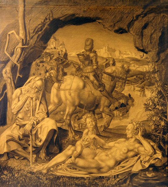 Az élet három kora-központ panel alkotó: Theodor Baierl