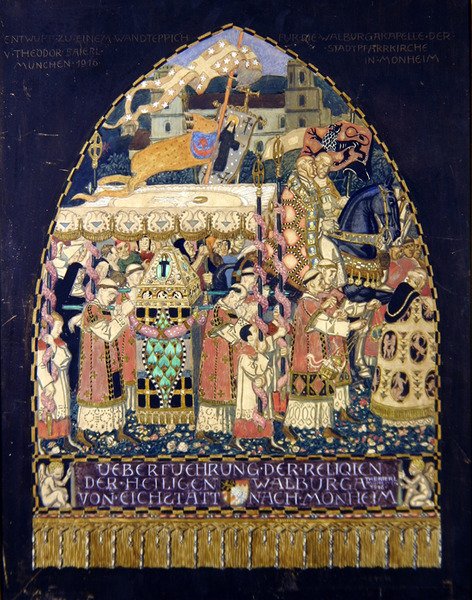 Valburga Kapelle (guache papíron) alkotó: Theodor Baierl