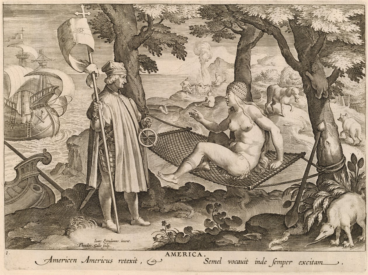 Amerika alkotó: Theodor Galle after Jan van der Straet
