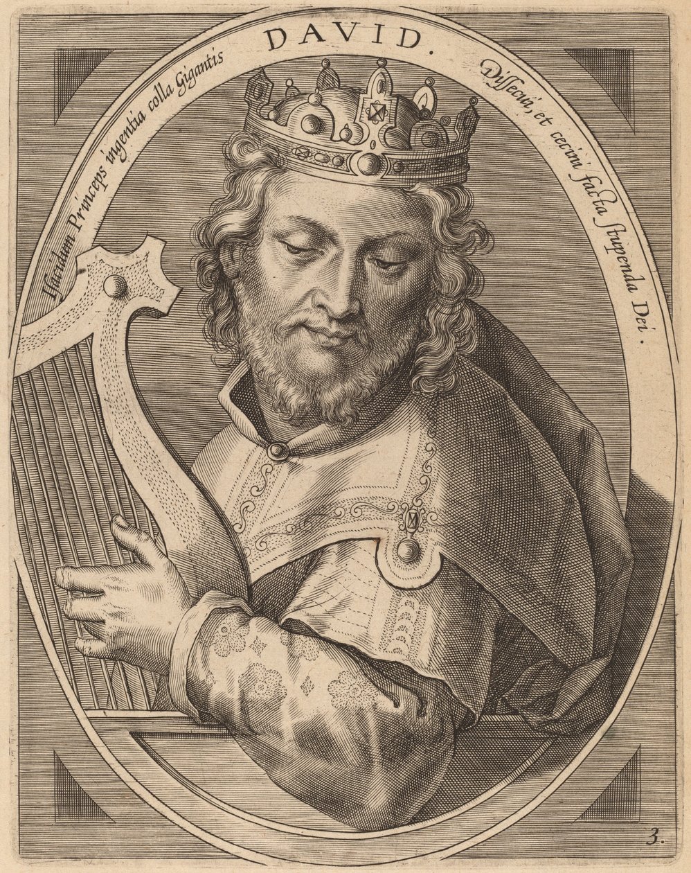 David alkotó: Theodor Galle after Jan van der Straet