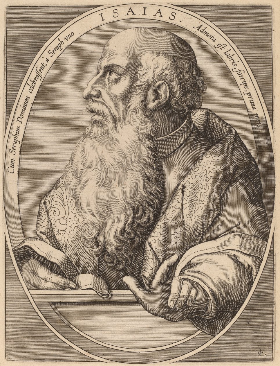 Isaiah alkotó: Theodor Galle after Jan van der Straet