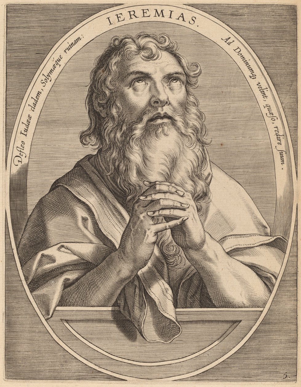 Jeremiás alkotó: Theodor Galle after Jan van der Straet