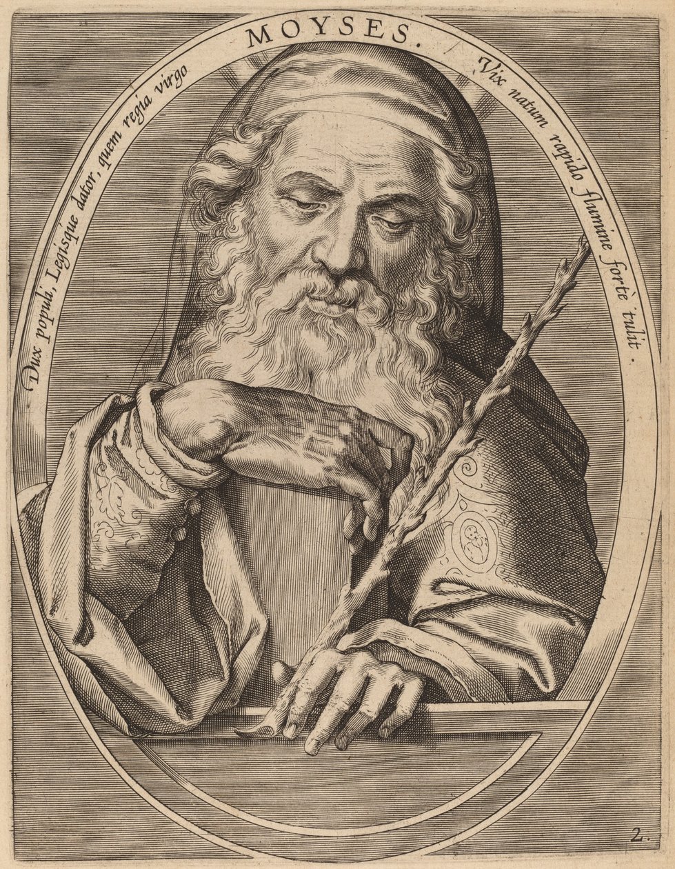 Mózes alkotó: Theodor Galle after Jan van der Straet