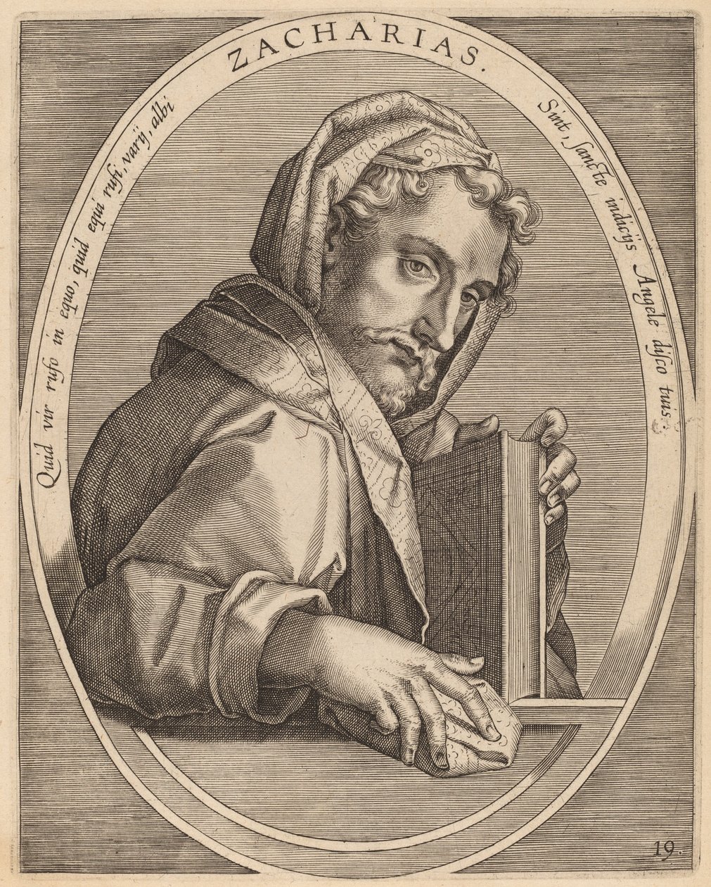 Zaccarias alkotó: Theodor Galle after Jan van der Straet