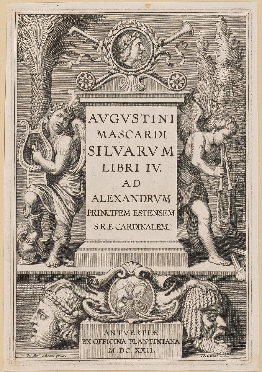 Címlap: Agostino Mascardi, Silvarium Libri IV alkotó: Theodor Galle after Sir Peter Paul Rubens