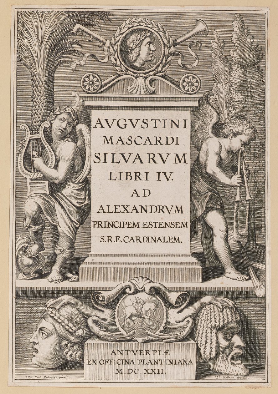 Címlap: Agostino Mascardi, Silvarium Libri IV alkotó: Theodor Galle after Sir Peter Paul Rubens
