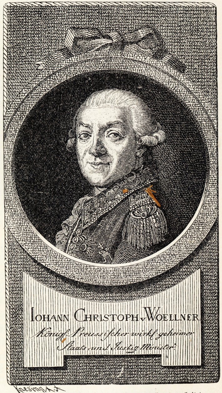 Johann Christoph von Woellner 1732-1800. alkotó: Theodor Knesing