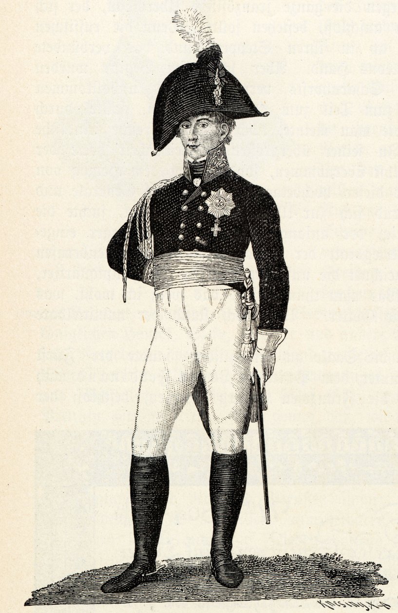 Lajos Ferdinánd porosz herceg 1772-1806. alkotó: Theodor Knesing