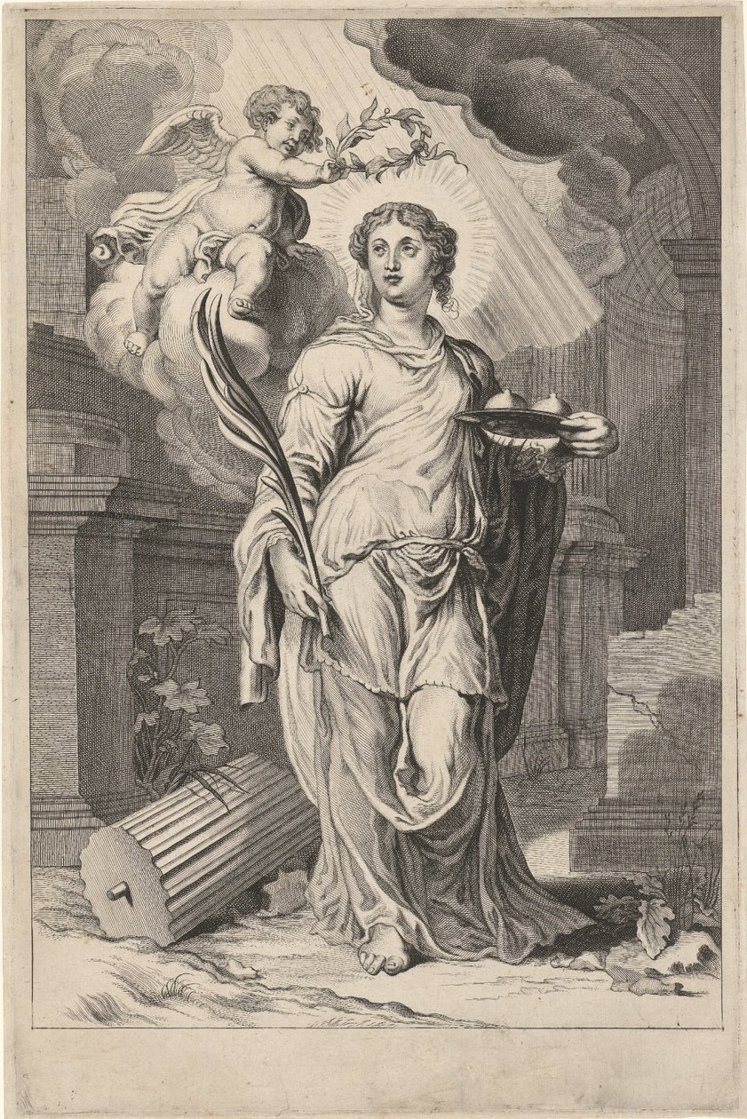 Szent Ágota alkotó: Theodor Matham