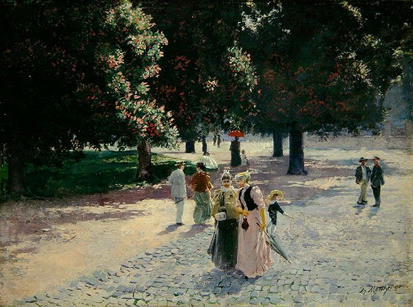 A Park szélén alkotó: Theodor Matthei