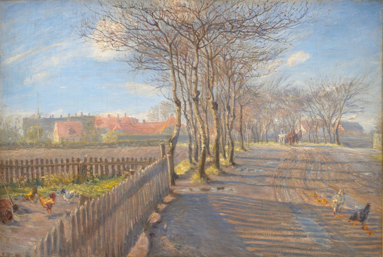 Country Lane fák. Kastrup alkotó: Theodor Philipsen
