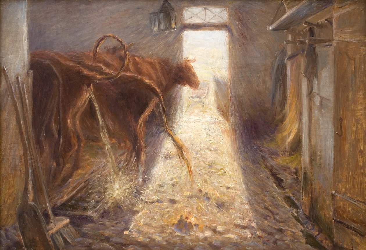 Tehénistálló Saltholm szigetén alkotó: Theodor Philipsen