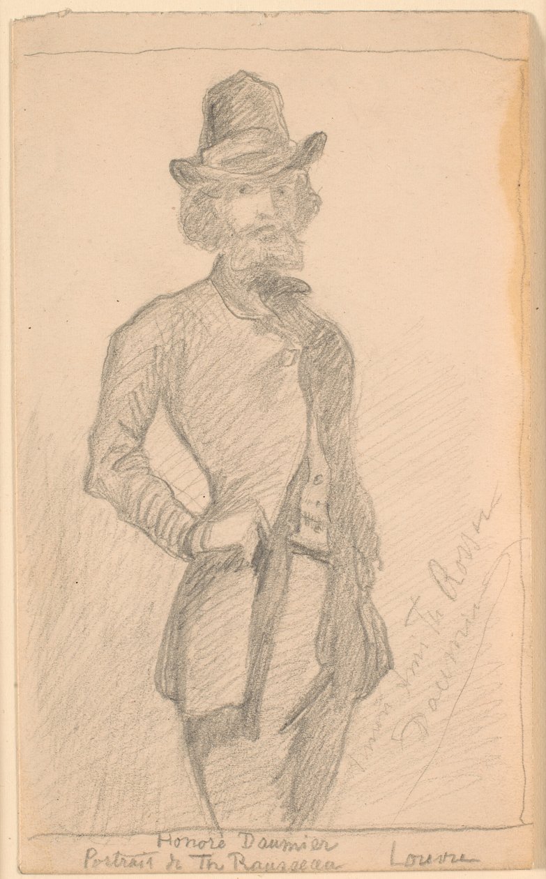 H. Daumier festményének másolata Th. Rousseau a Louvre-ban alkotó: Theodor Philipsen