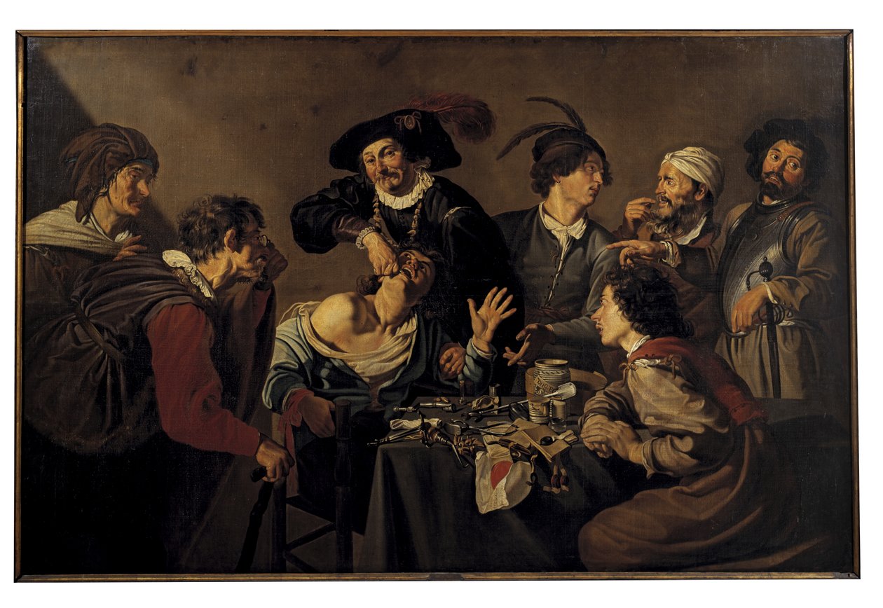 A foghúzó (olaj, vászon) alkotó: Theodor Rombouts