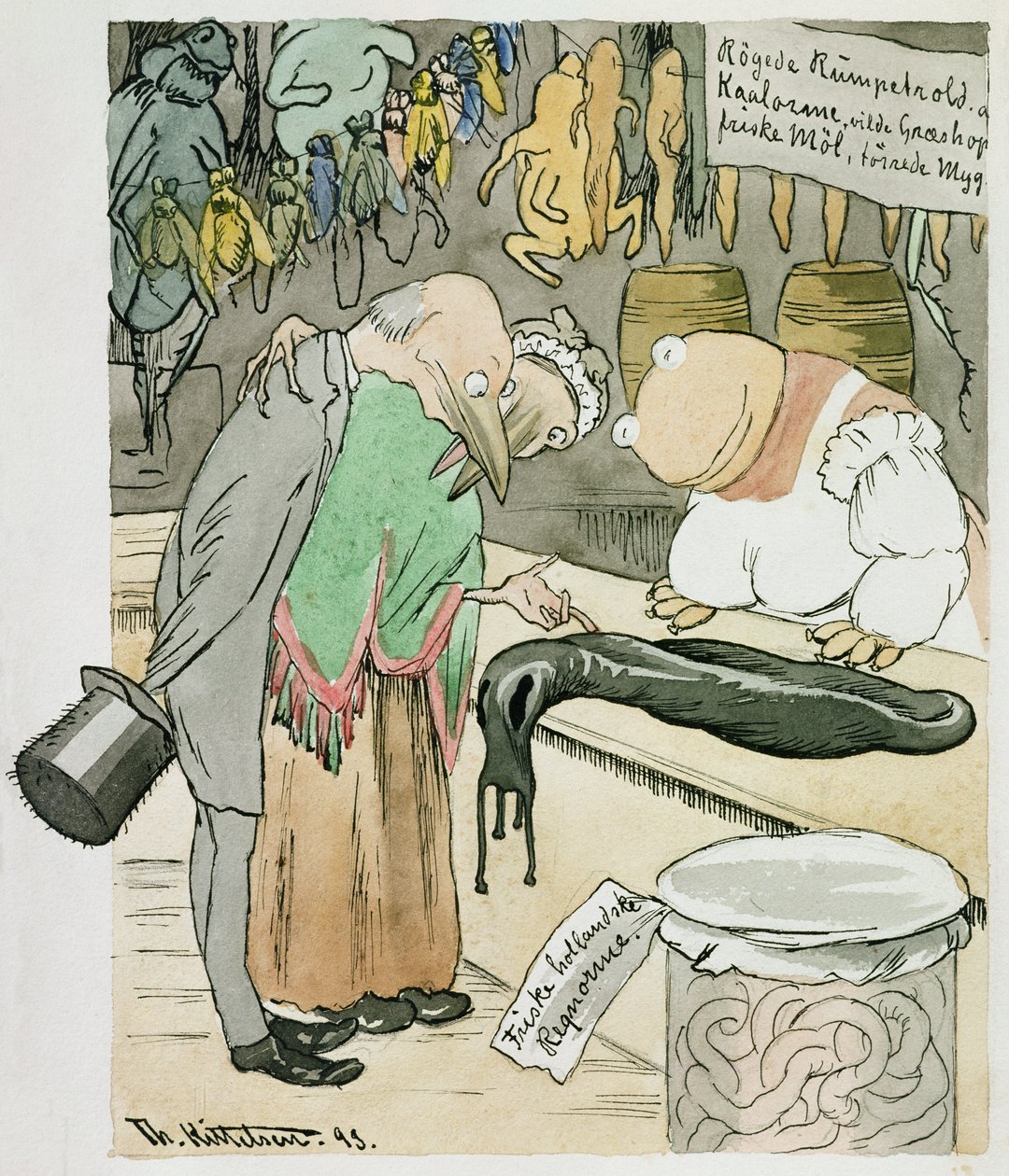 Egy csemegebolt alkotó: Theodor Kittelsen