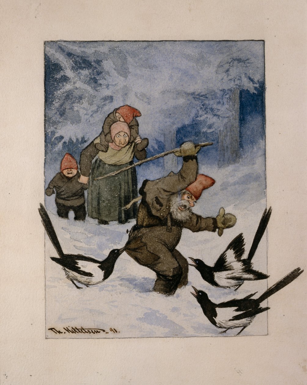 Egy támadás alkotó: Theodor Kittelsen