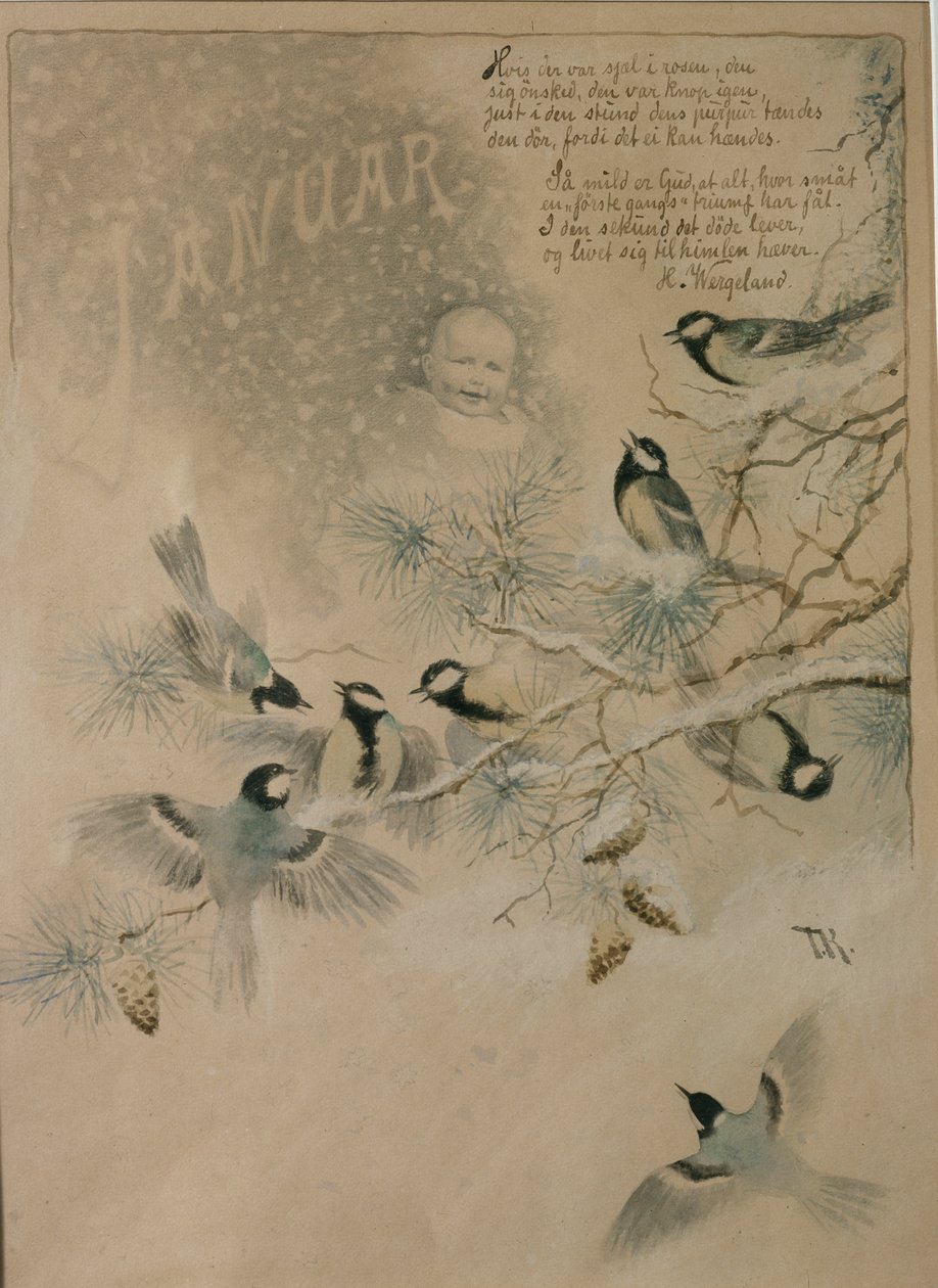 január alkotó: Theodor Kittelsen