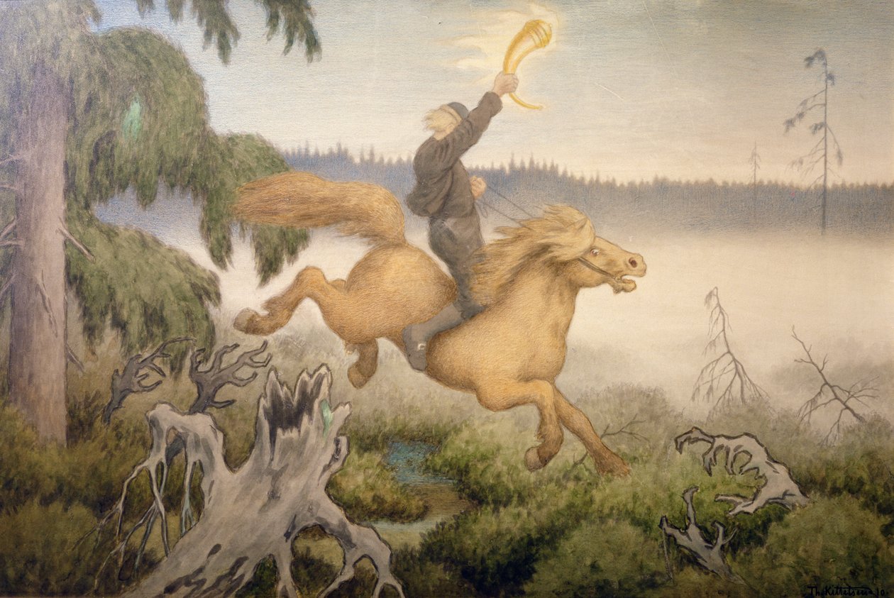 Az Aranyszarv alkotó: Theodor Kittelsen
