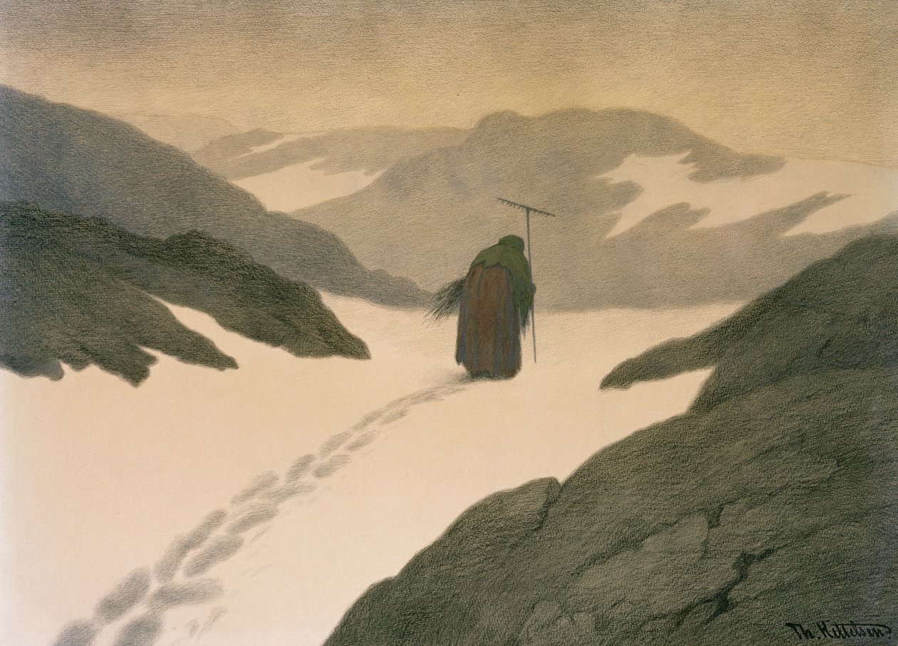 A pestis a hegyen alkotó: Theodor Kittelsen