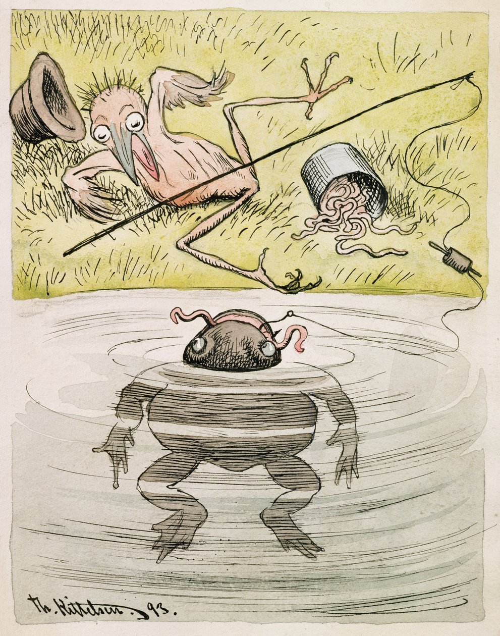 Az ég lesz a tanúm, hogy nem tudtam, hogy te vagy az, aki megharapta a horgomat alkotó: Theodor Kittelsen