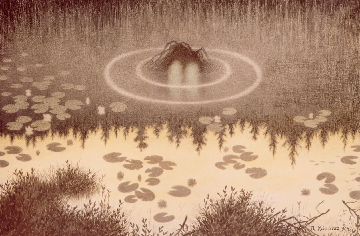 Vízitündér (Nokken) alkotó: Theodor Severin Kittelsen