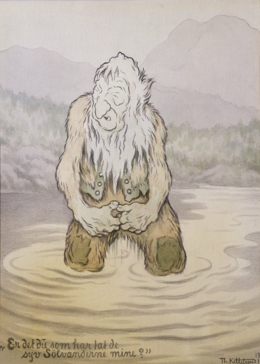 Ki vitte el hét ezüstkacsámat? alkotó: Theodor Kittelsen
