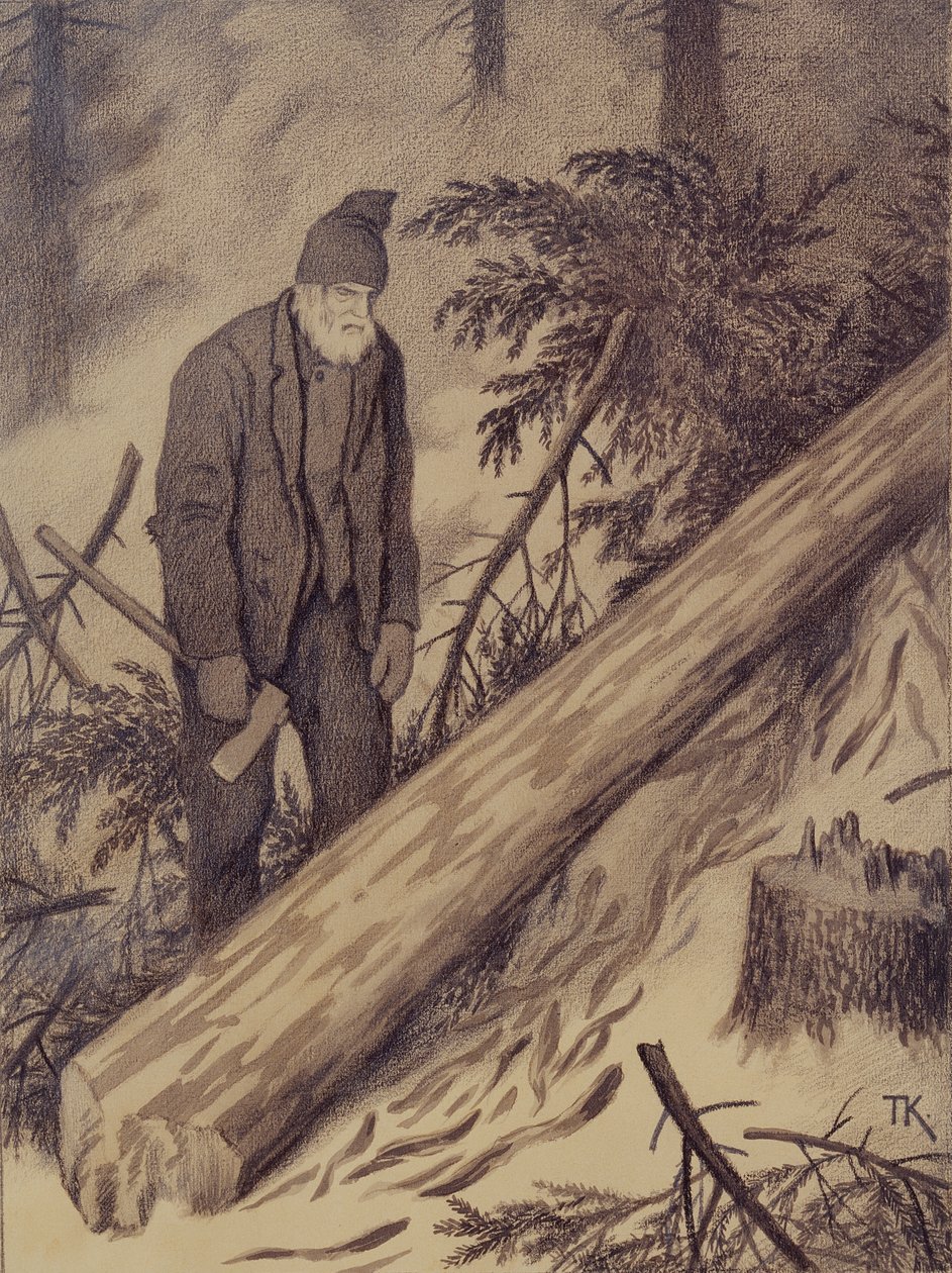 Téli út alkotó: Theodor Kittelsen