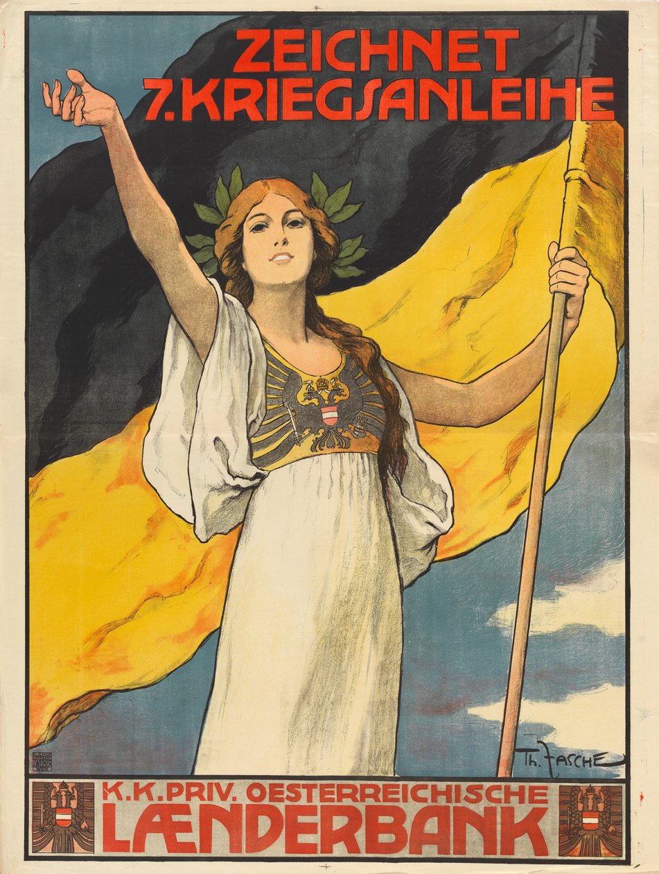 Iratkozzon fel a 7. hadikölcsönre, 1917. alkotó: Theodor Zasche