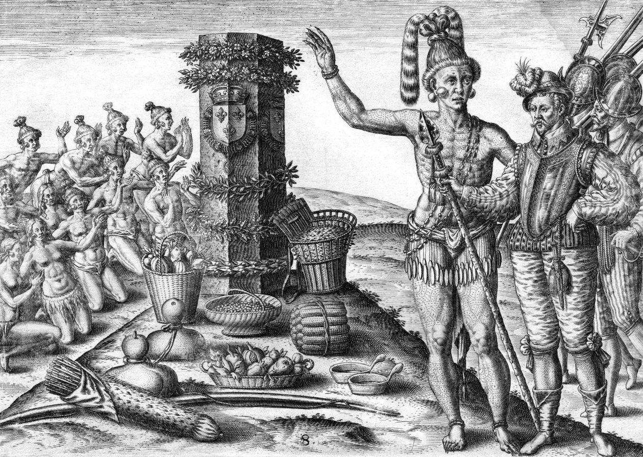 Florida indiánok alkotó: Theodor de Bry