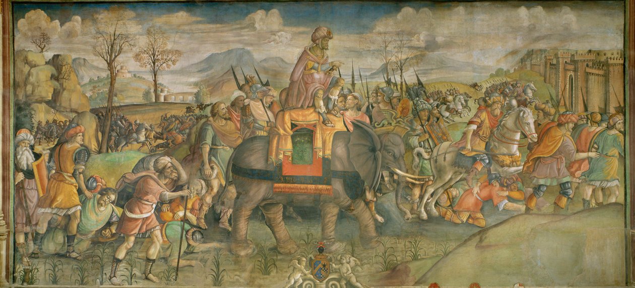 Hannibál Olaszországban freskó ... (freskó) alkotó: Theodor de Bry