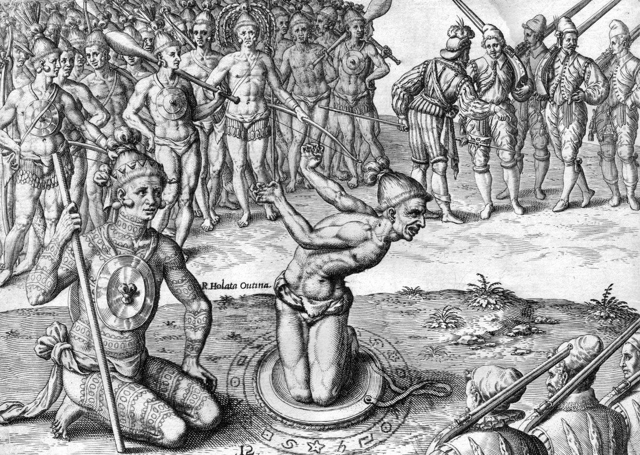 Indiai szakácsok szilva Utina alkotó: Theodor de Bry