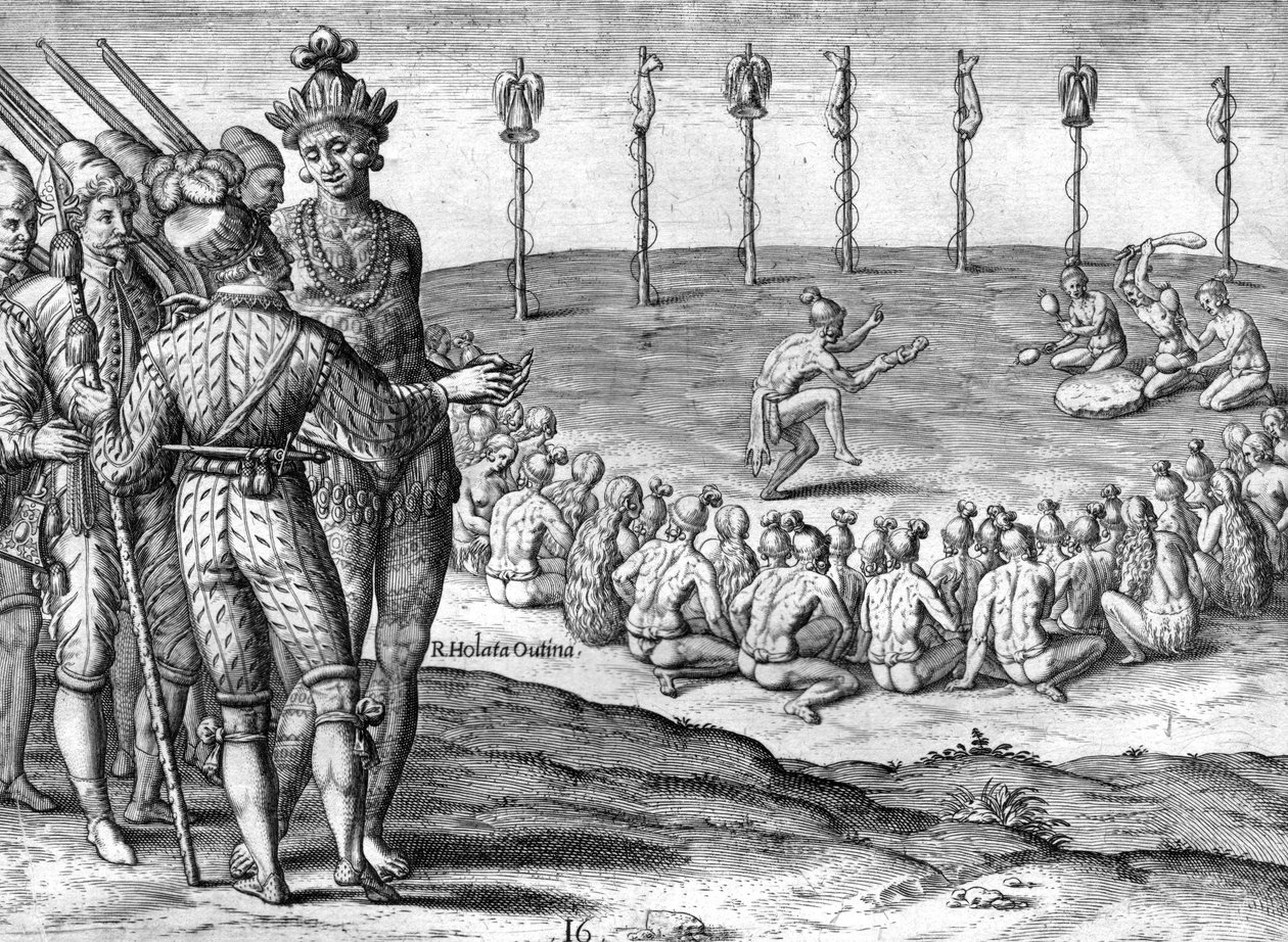 Indiai szakácsok szilva Utina alkotó: Theodor de Bry