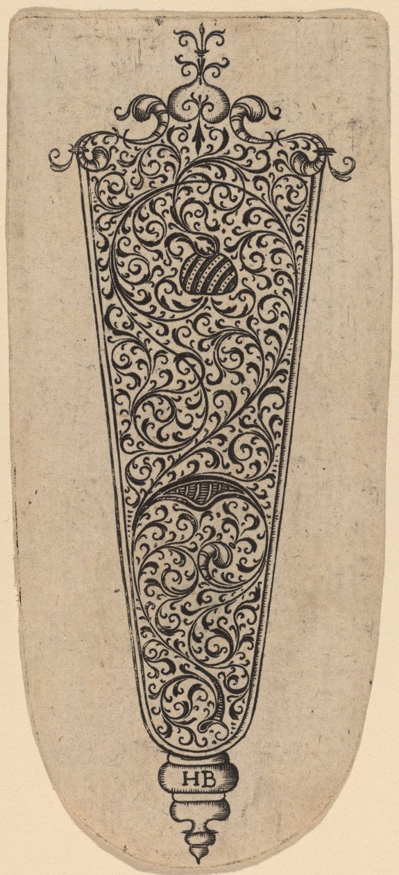 Dísz a kés nyeléhez alkotó: Theodor de Bry