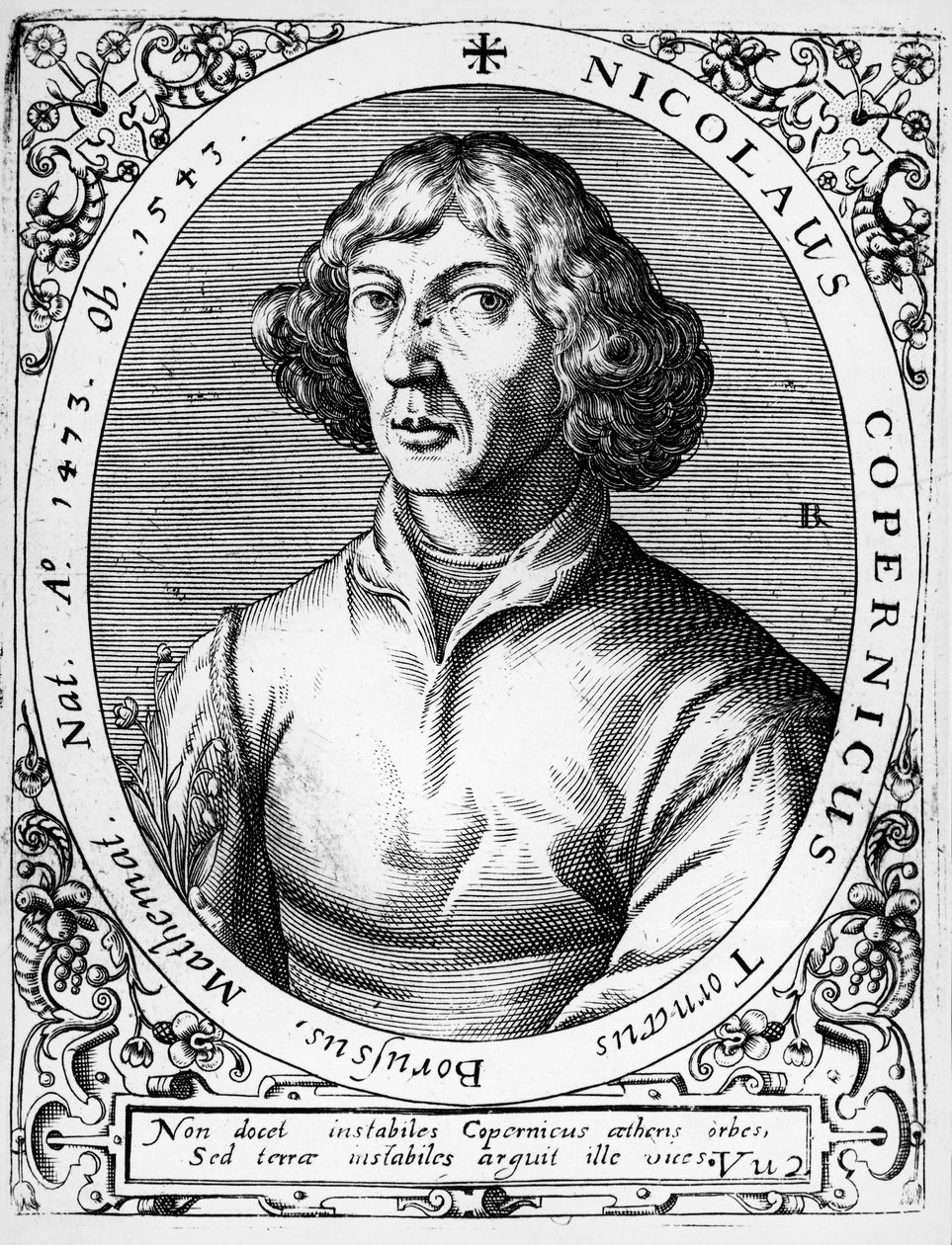 Portrait of Mikolaj Kopernik known as Nicolaus Copernicus (Torun alkotó: Theodor de Bry