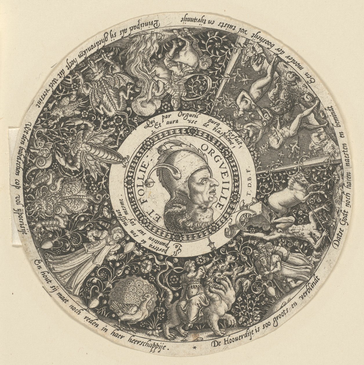 Büszkeség és őrület (Orgueil et Folie) alkotó: Theodor de Bry