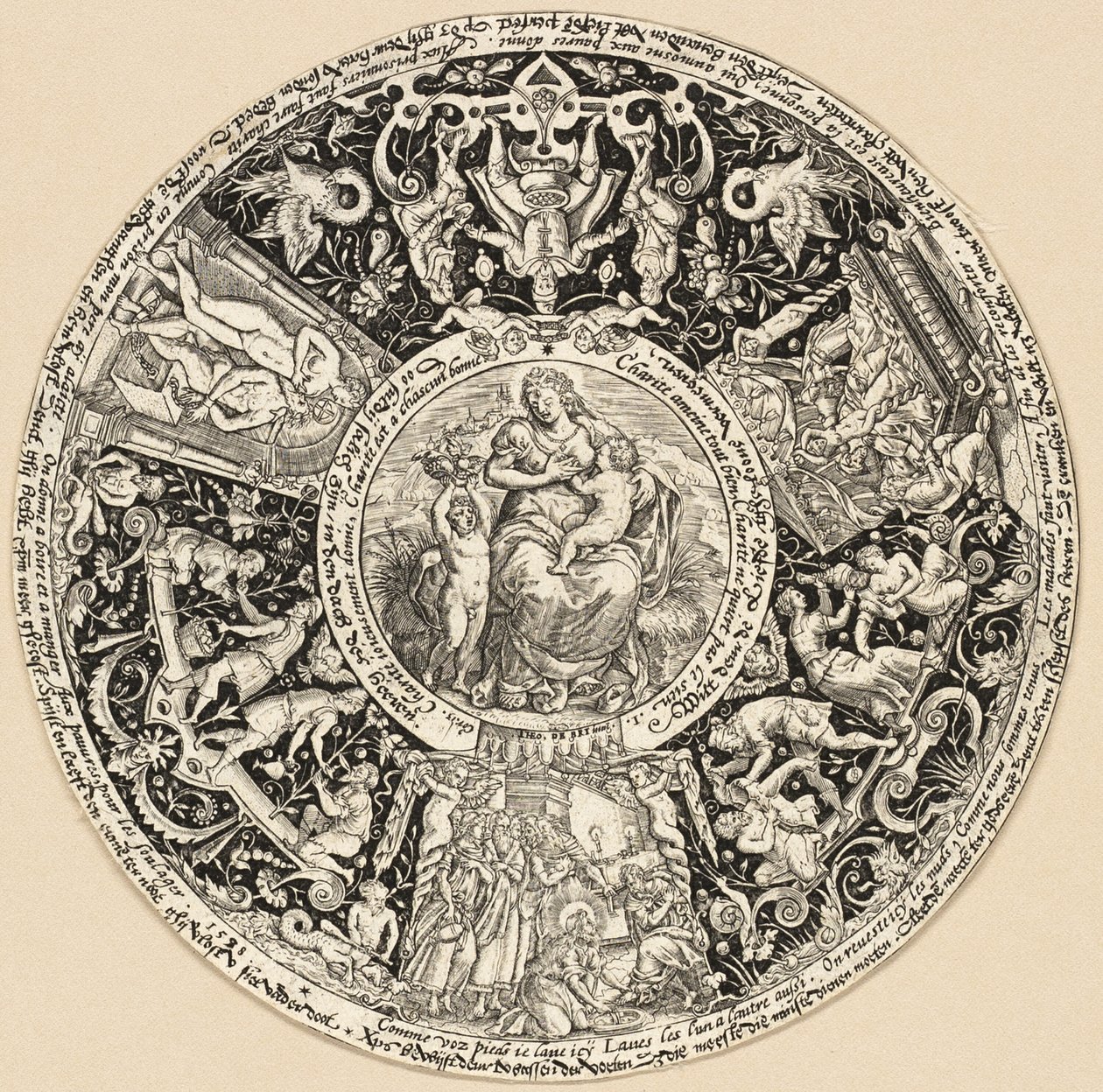 A szeretet hét műve alkotó: Theodor de Bry