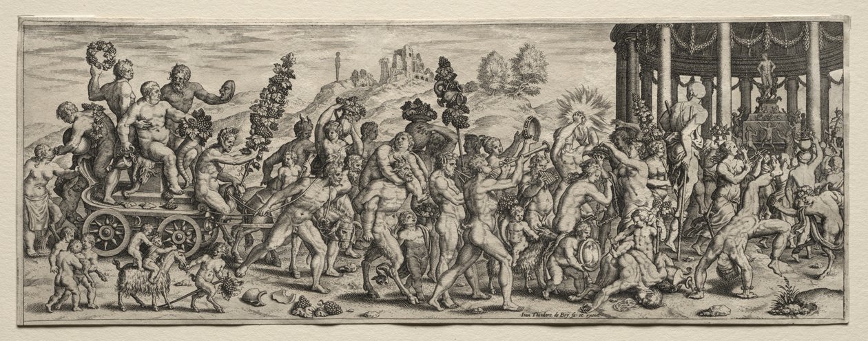 Bacchus diadala alkotó: Theodor de Bry