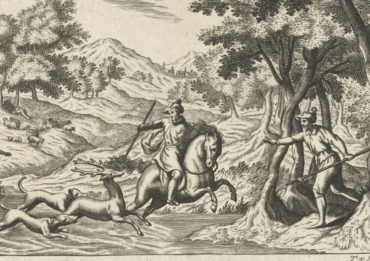 Szarvasvadászat alkotó: Theodor van Merlen (II)