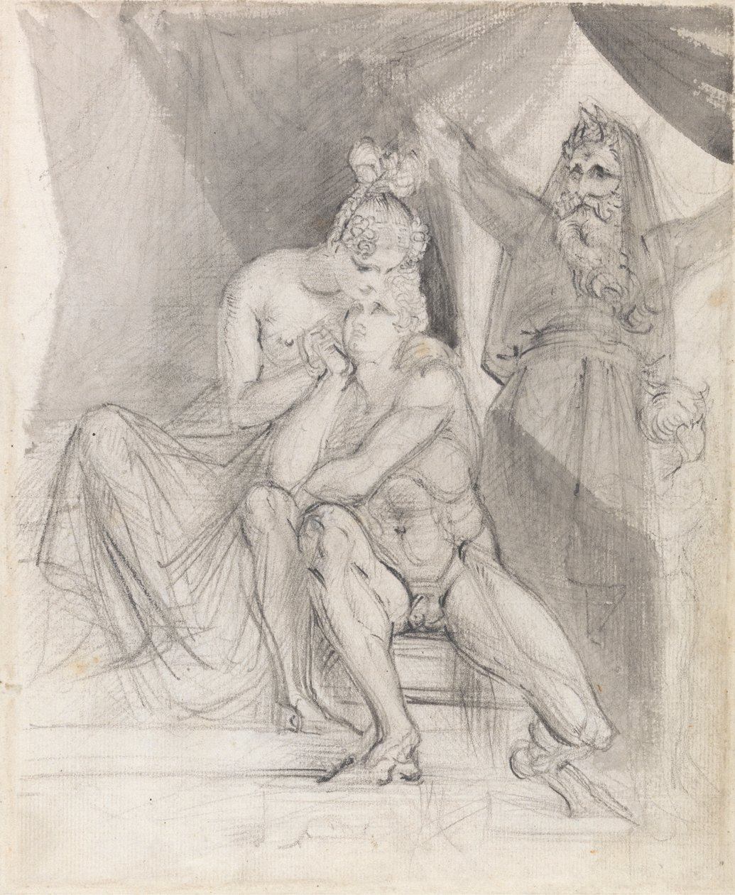 Prospero Ferdinándot és Mirandát nézi alkotó: Theodor von Holst