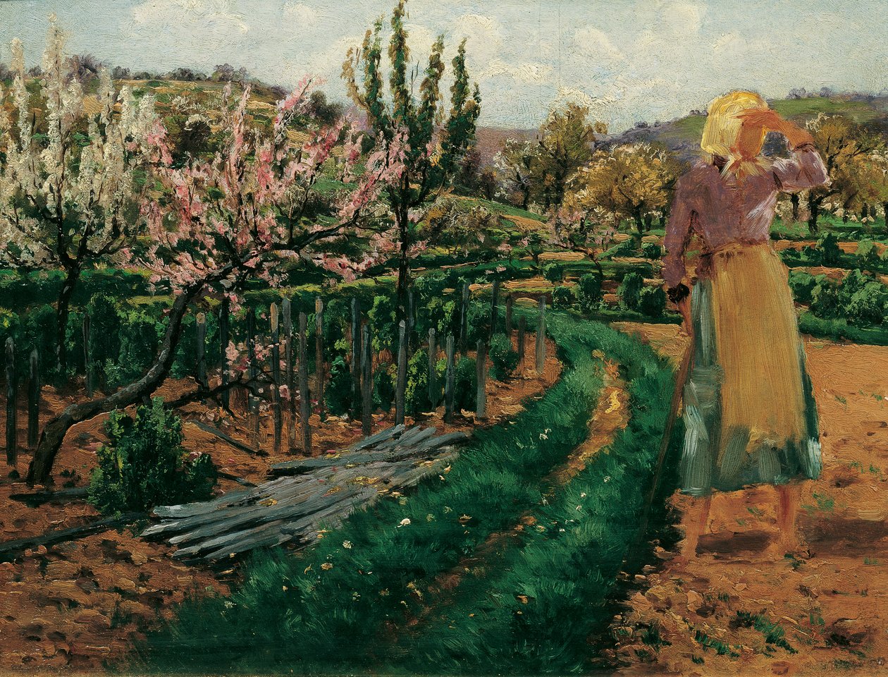 Lány a gyümölcsösben alkotó: Theodor von Hormann