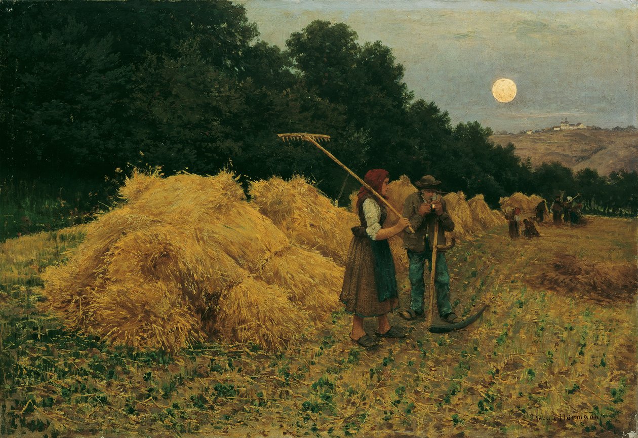 Holdkelte aratás után I alkotó: Theodor von Hormann